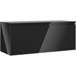 MEXEN/S - Orio koupelnová skříňka pod umyvadlo 120 cm s deskou, 1 šuplík, černá lesk 91A10-12047-1-BFC70