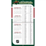 JF Turner Kalendář Minnesota Wild 2024 Wall Calendar