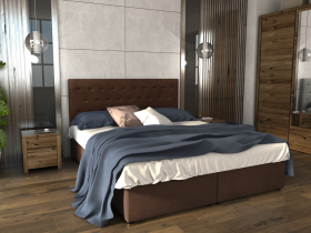 FRONTI Postel LEO 180x200 hnědá