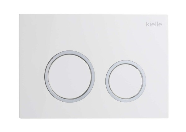 Kielle - Gemini New II Ovládací tlačítko splachování, lesklá bílá/chrom 70230020