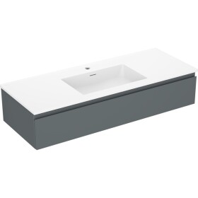 MEXEN/S - Orio koupelnová skříňka 120 cm s umyvadlem Otis, 1 šuplík, grafit mat/bílá mat 91A10-12023-1-BF66-W18M01