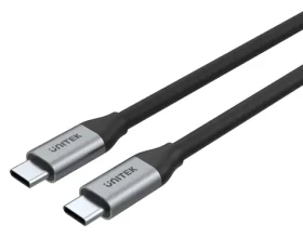 Unitek C14082ABK černá / Kabel USB-C - USB-C / USB 3.2 Gen 2 / 10 Gbps / 100 W PD / 1 m (C14082ABK)