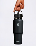 Hydro Flask Wide Mouth Travel Bottle with Flex Straw Cap (946 ml) Black