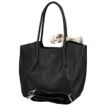 Módní dámská koženková kabelka na rameno Nenet, černá