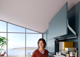 Blum Sada Aventos HL top mechanismus: slabý, výška korpusu: 480-580mm, krytka: šedá tmavá (BLAHLT_21)