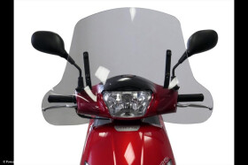 Peugeot Tweet 125 21-25 Skútr plexi Powerbronze 255 mm - tmavě kouřová