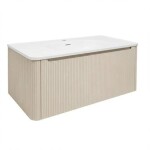 Koupelnová skříňka s umyvadlem Naturel Austen 119x47,5x45 cm clear brown mat AUSTEN120CB AUSTEN120CB