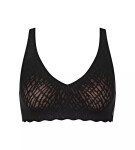 Dámská podprsenka ZERO Feel Bliss Soft bra - BLACK - černá 0004 - SLOGGI BLACK XL