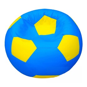 FRONTI Sedací vak - míč 80 cm - světlemodrá + žlutá