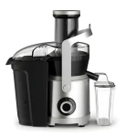 Tefal ZE660D10 stříbrno-černá / Odšťavňovač / 1000 W / 2 rychlosti / nádoba na dužinu 2,2 l (ZE660D10)