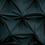 Jídelní židle, potah modročerná sametová látka, kovová 4nohá podnož, černý lak