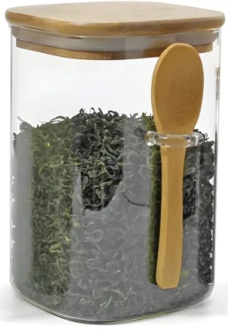 Maxxo Bamboo dóza na potraviny 1000 ml / Dóza na potraviny / Borosilikátové sklo / Bambusové víčko (100002104269)