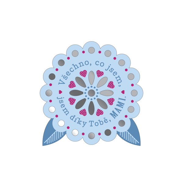 Plaketka kytka - Maminka - Albi
