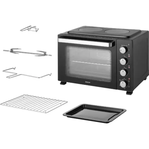 SENCOR SEO 3580BK černá / Elektrická trouba / 3200W / 35l (8590669401994)
