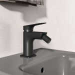 IDEAL STANDARD - Ceralife C Bidetová baterie s výpustí Click-Clack, BlueStart, hedvábná černá BE059XG