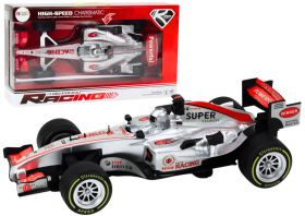 Mamido Závodní sportovní auto s pohonem 1:9 stříbrné se zvuky