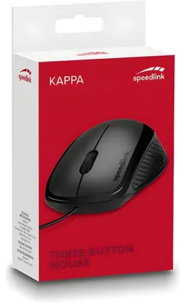 Speed Link KAPPA černá / Optická myš / USB / 1600 DPI (SL-610011-BK)