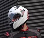 Helma na motorku Xrc DS Concept glossy white - L / bílá
