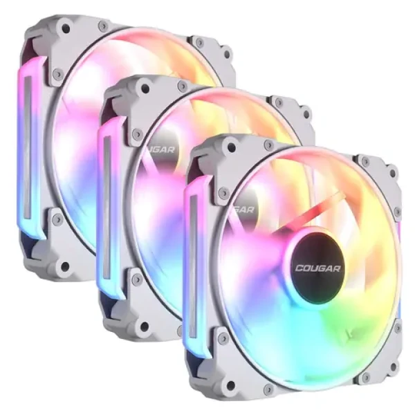 COUGAR Apolar 120 ARGB Reverse Blade bílá, 3 ks / Ventilátor / 120 mm / 75,4 CFM / PWM / ARGB (CF-ARW12HW3-RGB)