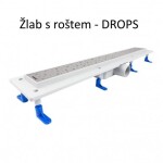 HOPA - Odtokový žlab STANDARDline MEDIUM - Rozměr A - 50 cm, Varianta roštu - Medium OLPZLABST49