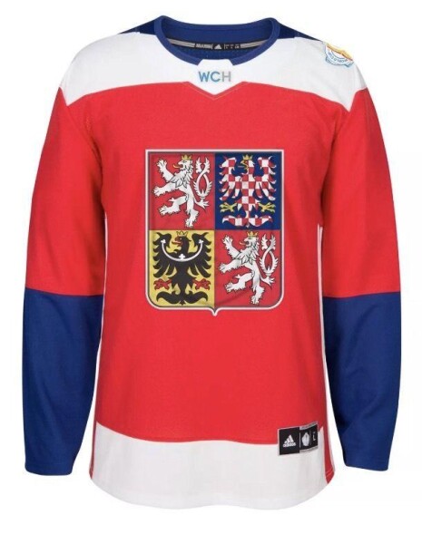 Dres české hokejové reprezentace Adidas World Cup 2016 Authentic Jersey - Red Velikost: XL