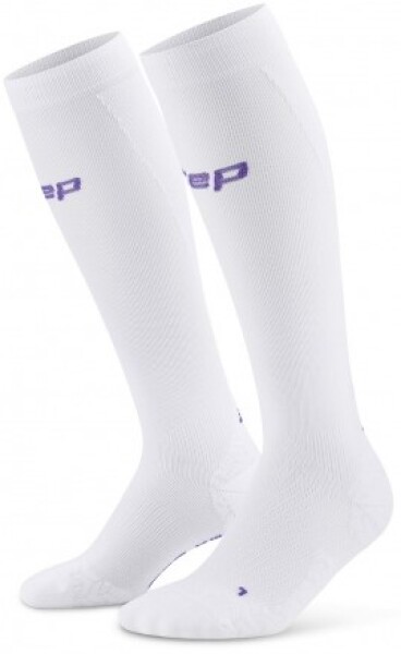 CEP dámské běžecké kompresní podkolenky ULTRALIGHT 4.0 - white Velikost: II (25-31 cm obvod lýtka)