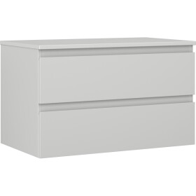 MEXEN/S - Orio koupelnová skříňka pod umyvadlo 80 cm s deskou, 2 zásuvky, šedá mat 91A10-08047-2-BFFC62