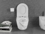 MEXEN - Lena Závěsná WC mísa včetně sedátka s slow-slim, Duroplastu, bílý kámen 30224094