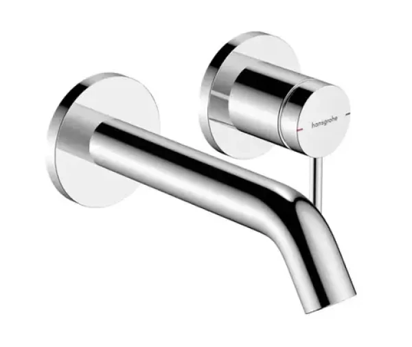 Hansgrohe Tecturis S - Umyvadlová baterie pod omítku | s výpustí | 2-otvorová instalace | EcoSmart | chrom (73350000)