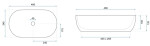 REA - Umyvadlo na desku Amelia Travertine Classic 48 REA-U4210