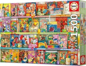 EDUCA Puzzle Kýčovitý zábavný knižní kout