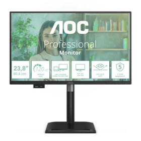 AOC MT IPS LCD WLED 23,8" 24P4CV - IPS panel, 1920x1080, 120Hz, HDMI, DP, USB-C, USB Hub, RJ45, Pivot, repro EDF_492107