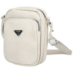 Trendy dámská koženková crossbody Denny, krémová