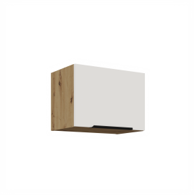 Horní skříňka nad digestoř Aria 50 GU-36 1F Barva korpusu: Dub artisan, Barva dvířek: WH - Crystal white AFM