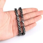 Pánský náhrdelník Jerome - 5 mm, byzantský řetízek, chirurgická ocel, 60 cm Vintage