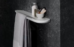 Laufen - Il Bagno Alessi One Polička s držákem na ručník, bílá H8709720000001