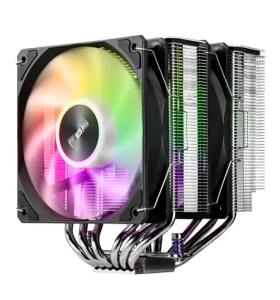 Fortron MP7 Dual ARGB černá / Chladič CPU / vzduchový / 2× 120mm ARGB FDB / Intel LGA 1851/1700/1200 / AMD AM5/AM4 (POO0000015)