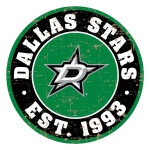 Mustang Cedule Dallas Stars NHL 22" Round Distressed Logo