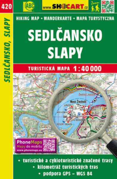 Sedlčansko, Slapy 1:40 000