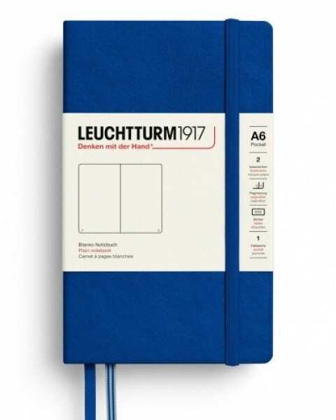 Zápisník Indigo, Pocket A6, 187l, čistý