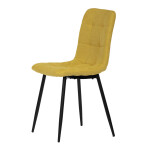 Jídelní židle, žlutá, látka, CT-281 YEL2