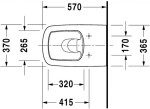 DURAVIT - DuraStyle Stojící WC, s WonderGliss, bílá 21500900001