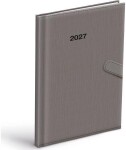 Diář 2027 T805 PU šedý s magnetem
