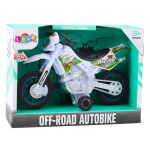 Mamido Motorka Crossbike Off-Road s efekty bílá