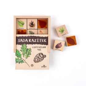 Dětská razítka 9 kusů - Listy a plody