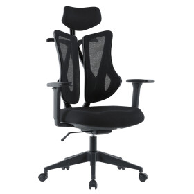 Kancelářská židle, synchronní mechanismus, černá síťovina, KA-H3245 BK