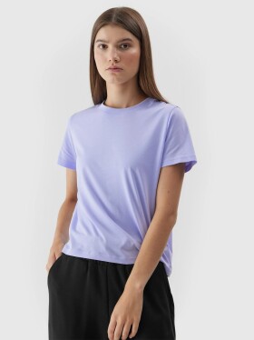 Dámské tričko organické bavlny 4FWAW23TTSHF1169-52S fialové 4F