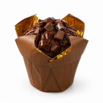 Cake star Košíčky na muffiny tulipán hnědo-zlaté 50x70mm 50ks
