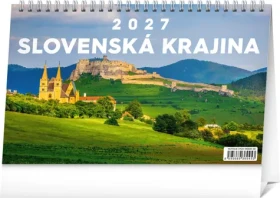 NOTIQUE Stolní kalendář Slovenská krajina 2027 / Stolní kalendář / 23,1 × 14,5 cm
