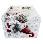 DumDekorace Vánoční běhoun a ubrus Elf s vánoční růží Šířka: 90 cm | Délka: 90 cm